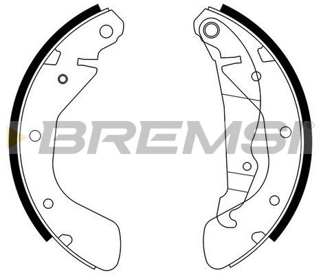BREMSI Комплект тормозных колодок GF0353