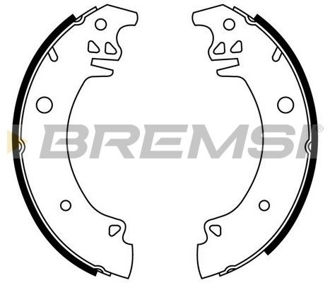 BREMSI Комплект тормозных колодок GF0376