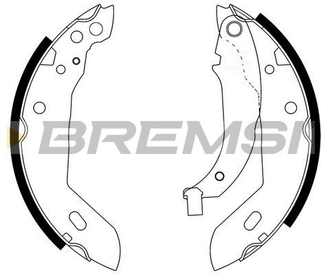 BREMSI Комплект тормозных колодок GF0381