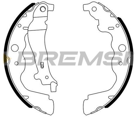 BREMSI Комплект тормозных колодок GF0390