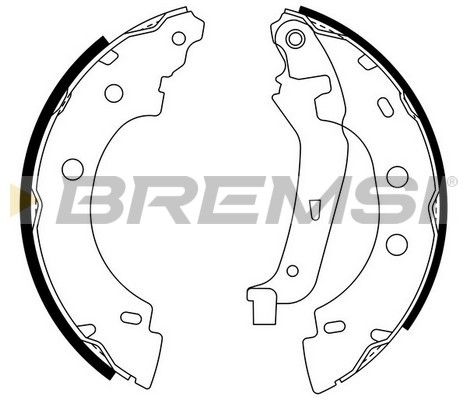BREMSI Комплект тормозных колодок GF0400