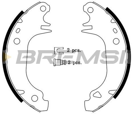 BREMSI Комплект тормозных колодок GF0414