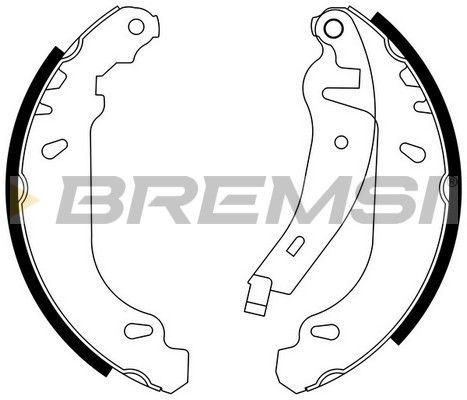 BREMSI Комплект тормозных колодок GF0415-2