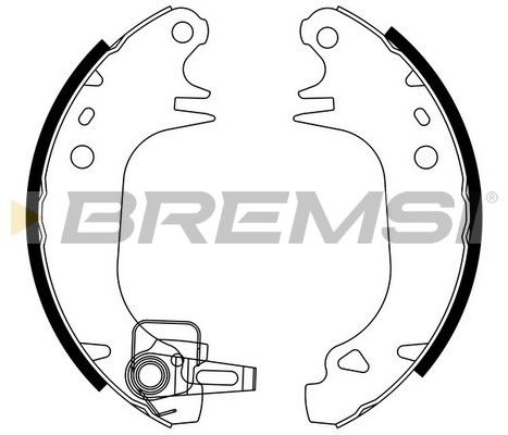 BREMSI Bremžu loku komplekts GF0416