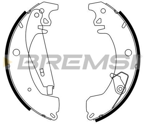 BREMSI Комплект тормозных колодок GF0417