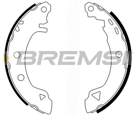 BREMSI Bremžu loku komplekts GF0418