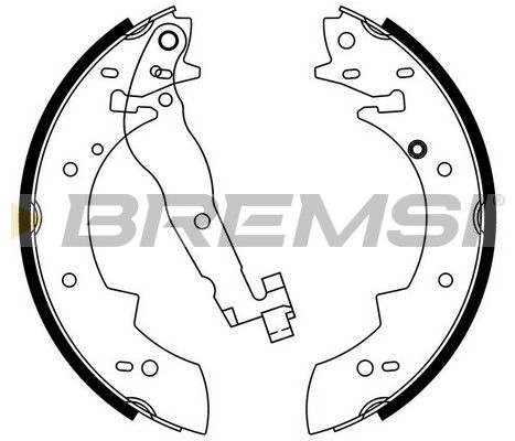 BREMSI Комплект тормозных колодок GF0419