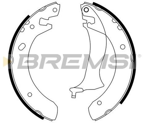 BREMSI Комплект тормозных колодок GF0436