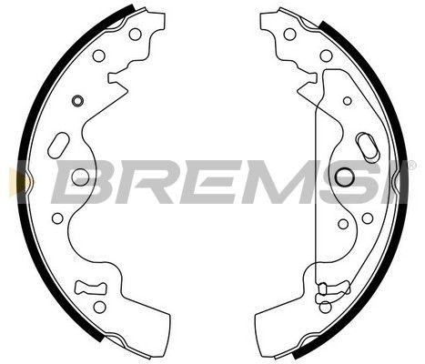 BREMSI Комплект тормозных колодок GF0437