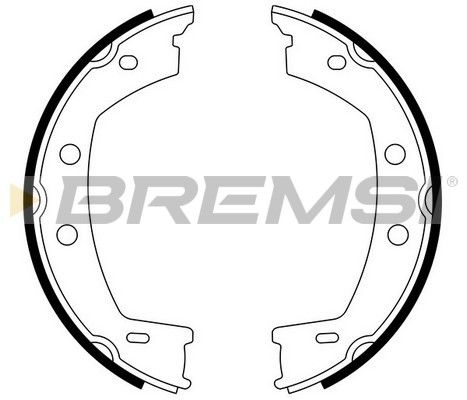 BREMSI Комплект тормозных колодок, стояночная тормозная с GF0442