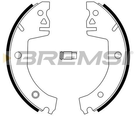BREMSI Комплект тормозных колодок GF0472
