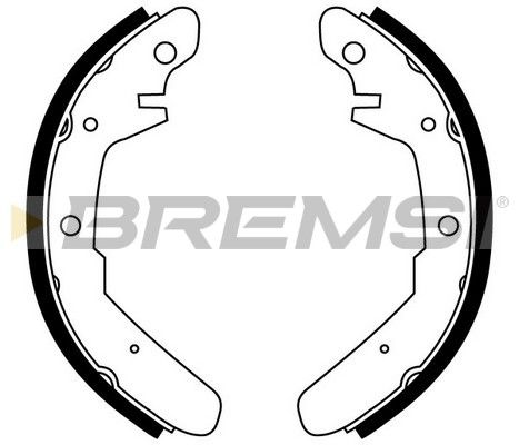 BREMSI Bremžu loku komplekts GF0551