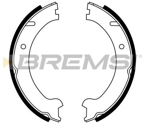 BREMSI Комплект тормозных колодок, стояночная тормозная с GF0607