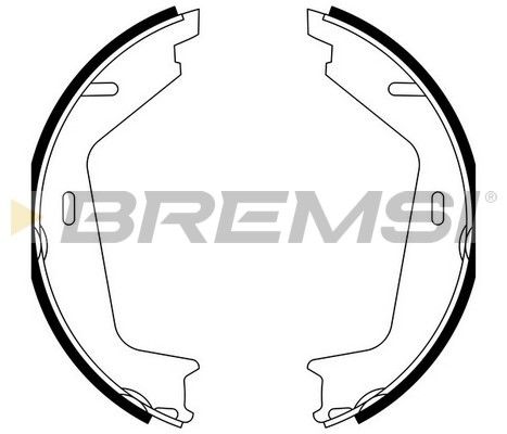 BREMSI Комплект тормозных колодок, стояночная тормозная с GF0608A