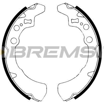 BREMSI Bremžu loku komplekts GF0671