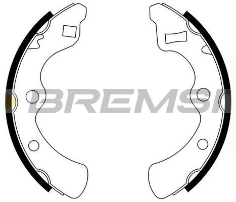 BREMSI Bremžu loku komplekts GF0704