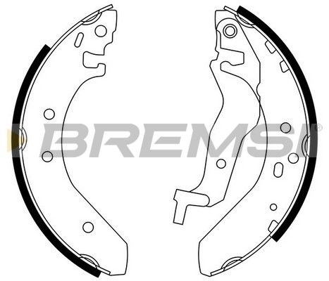 BREMSI Комплект тормозных колодок GF0705