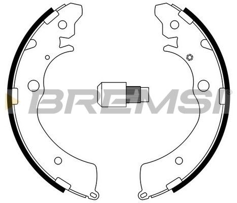 BREMSI Комплект тормозных колодок GF0706