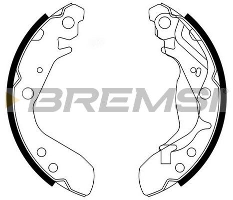 BREMSI Комплект тормозных колодок GF0712