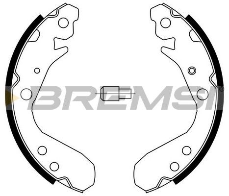 BREMSI Комплект тормозных колодок GF0714