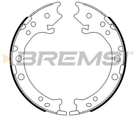 BREMSI Bremžu loku kompl., Stāvbremze GF0715