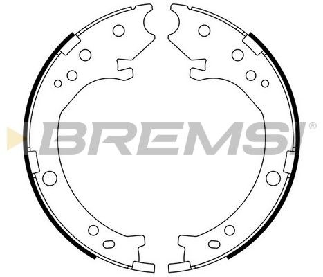 BREMSI Комплект тормозных колодок, стояночная тормозная с GF0716