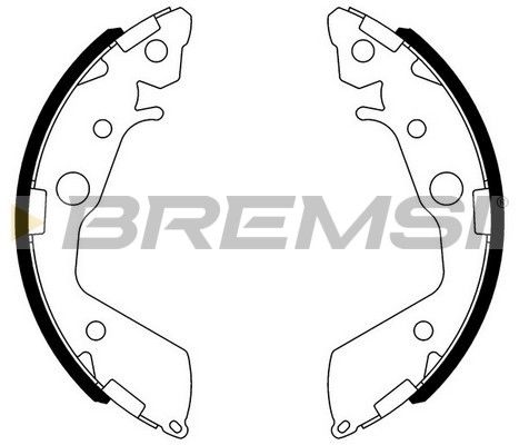 BREMSI Комплект тормозных колодок GF0718