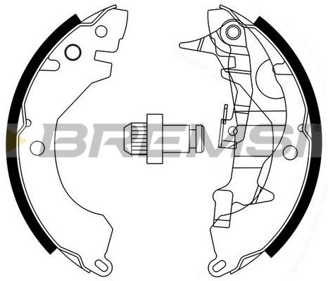 BREMSI Комплект тормозных колодок GF0730-1