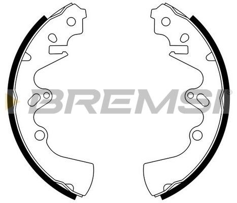 BREMSI Комплект тормозных колодок GF0735