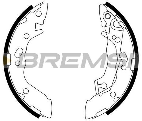 BREMSI Комплект тормозных колодок GF0739