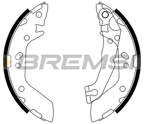 BREMSI Комплект тормозных колодок GF0740