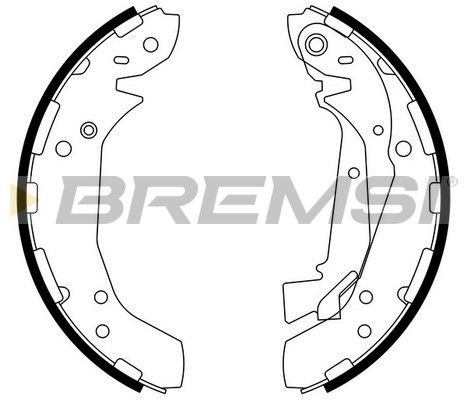 BREMSI Комплект тормозных колодок GF0742