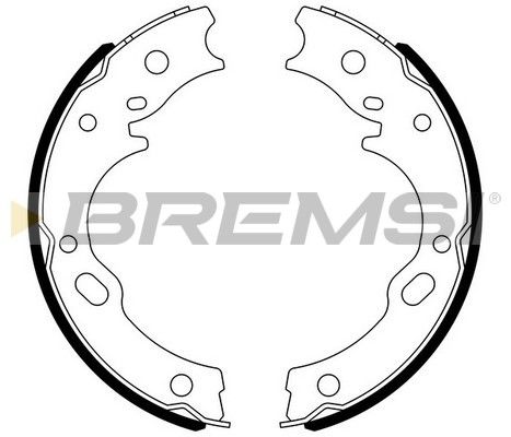 BREMSI Комплект тормозных колодок, стояночная тормозная с GF0752