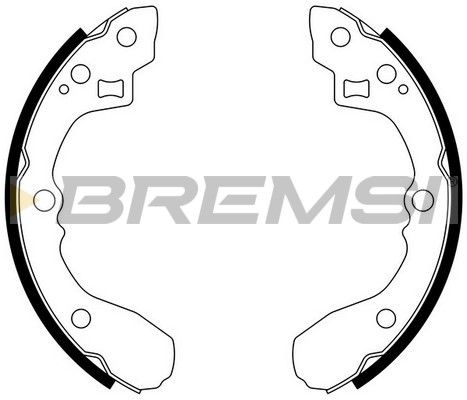 BREMSI Комплект тормозных колодок GF0760