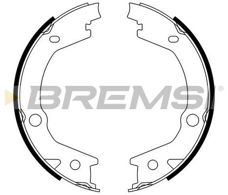 BREMSI Комплект тормозных колодок, стояночная тормозная с GF0765