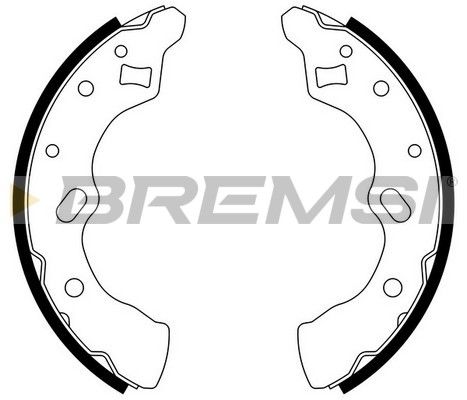 BREMSI Комплект тормозных колодок GF0790