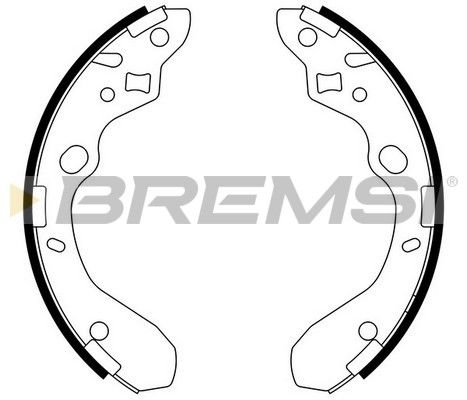 BREMSI Bremžu loku komplekts GF0792