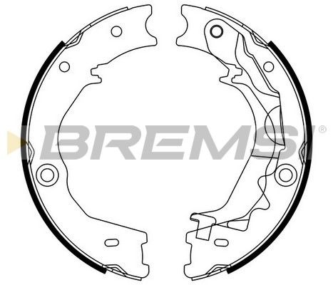 BREMSI Bremžu loku kompl., Stāvbremze GF0806