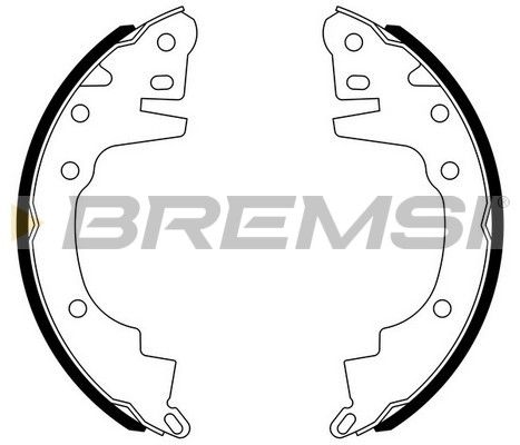 BREMSI Комплект тормозных колодок GF0814