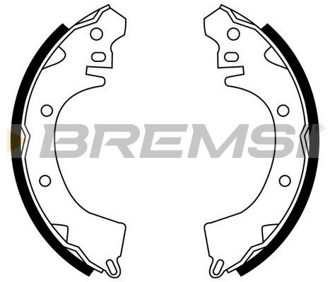 BREMSI Комплект тормозных колодок GF0815