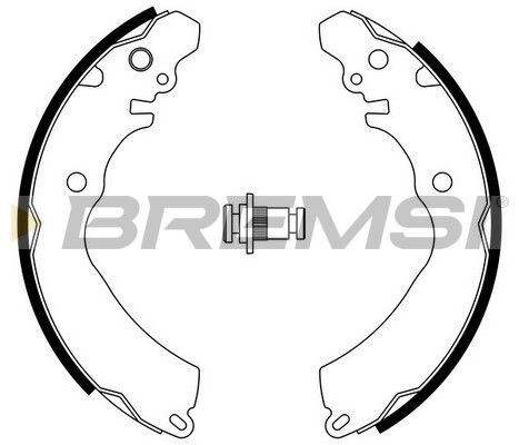 BREMSI Комплект тормозных колодок GF0818