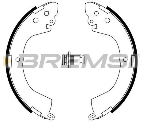 BREMSI Комплект тормозных колодок GF0824