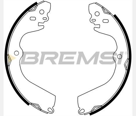 BREMSI Комплект тормозных колодок GF0834