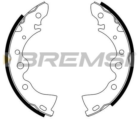 BREMSI Комплект тормозных колодок GF0843