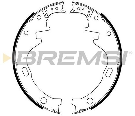 BREMSI Комплект тормозных колодок GF0848