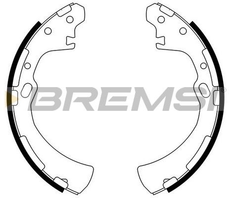 BREMSI Комплект тормозных колодок GF0849