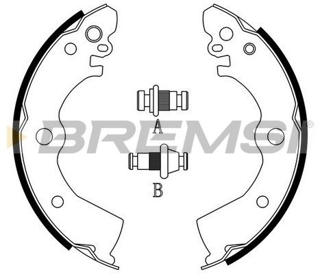 BREMSI Комплект тормозных колодок GF0851