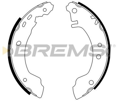 BREMSI Комплект тормозных колодок GF0854