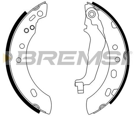 BREMSI Комплект тормозных колодок GF0856