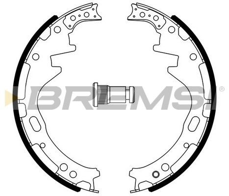 BREMSI Комплект тормозных колодок GF0857
